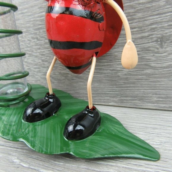 Yard Decor Garden Outdoor Ladybug Rain Gauge - Picture 6 of 12